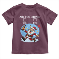 Funny Christmas Drinking Toddler T Shirt Are you Drunk Santa - Wonder Print Shop