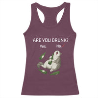 Cat Lover Humor Racerback Tank Top Are You Drunk Funny Beer Gift - Wonder Print Shop