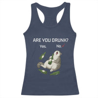 Cat Lover Humor Racerback Tank Top Are You Drunk Funny Beer Gift - Wonder Print Shop
