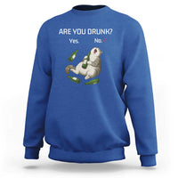 Cat Lover Humor Sweatshirt Are You Drunk Funny Beer Gift - Wonder Print Shop