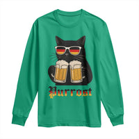 Oktoberfest Prost Cat Drinking Long Sleeve Shirt Funny Purrost German Beer Gift - Wonder Print Shop