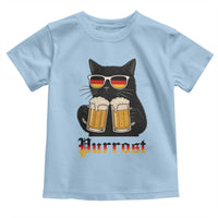 Oktoberfest Prost Cat Drinking Toddler T Shirt Funny Purrost German Beer Gift - Wonder Print Shop