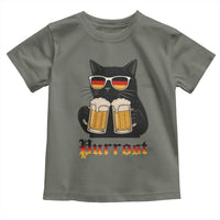 Oktoberfest Prost Cat Drinking Toddler T Shirt Funny Purrost German Beer Gift - Wonder Print Shop