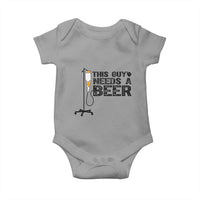 Funny Drinking Lover Baby Onesie This Guy Needs A Beer - Wonder Print Shop