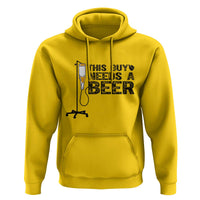 Funny Drinking Lover Hoodie This Guy Needs A Beer - Wonder Print Shop
