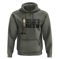 Funny Drinking Lover Hoodie This Guy Needs A Beer - Wonder Print Shop