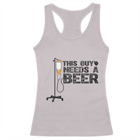 Funny Drinking Lover Racerback Tank Top This Guy Needs A Beer - Wonder Print Shop