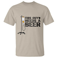 Funny Drinking Lover T Shirt This Guy Needs A Beer - Wonder Print Shop