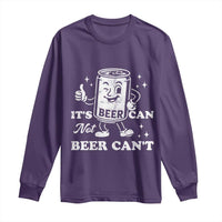Funny Drinking Lover Long Sleeve Shirt It Is Can Not Beer Can Not - Wonder Print Shop
