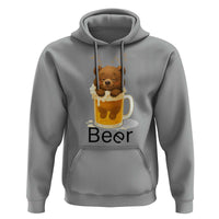 Funny Drinking Lover Hoodie Bear In Beer Glass - Wonder Print Shop