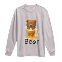 Funny Drinking Lover Long Sleeve Shirt Bear In Beer Glass - Wonder Print Shop