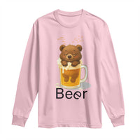 Funny Drinking Lover Long Sleeve Shirt Bear In Beer Glass - Wonder Print Shop