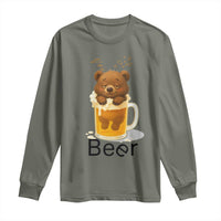 Funny Drinking Lover Long Sleeve Shirt Bear In Beer Glass - Wonder Print Shop