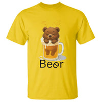 Funny Drinking Lover T Shirt Bear In Beer Glass - Wonder Print Shop