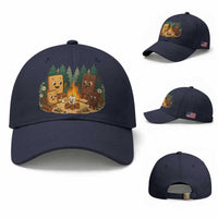 Funny Smores Camping Baseball Cap Marshmallow Chocolate Fire