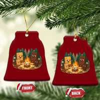 Funny Smores Camping Ceramic Ornament Marshmallow Chocolate Fire - Wonder Print Shop