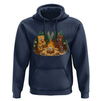 Funny Smores Camping Hoodie Marshmallow Chocolate Fire - Wonder Print Shop