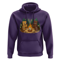 Funny Smores Camping Hoodie Marshmallow Chocolate Fire - Wonder Print Shop