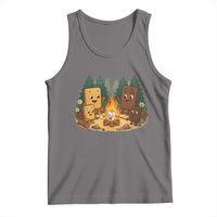 Funny Smores Camping Tank Top Marshmallow Chocolate Fire - Wonder Print Shop