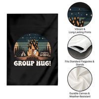 Funny Smores Camping Garden Flag Group Hug - Wonder Print Shop