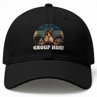 Funny Smores Camping Baseball Cap Group Hug