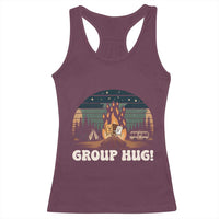 Funny Smores Camping Racerback Tank Top Group Hug - Wonder Print Shop