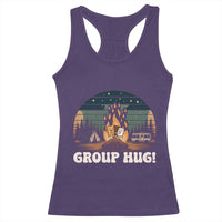 Funny Smores Camping Racerback Tank Top Group Hug - Wonder Print Shop