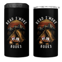 Book Lover Gift 4 in 1 Can Cooler Tumbler Read Smore Books Camping Humor