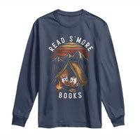 Book Lover Gift Long Sleeve Shirt Read Smore Books Camping Humor - Wonder Print Shop