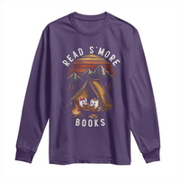 Book Lover Gift Long Sleeve Shirt Read Smore Books Camping Humor - Wonder Print Shop
