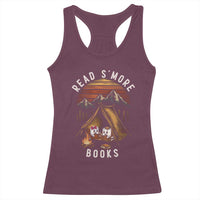 Book Lover Gift Racerback Tank Top Read Smore Books Camping Humor - Wonder Print Shop