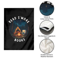 Camping Lover Garden Flag Read Smore Books Funny Smores - Wonder Print Shop