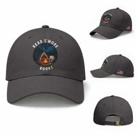 Camping Lover Baseball Cap Read Smore Books Funny Smores