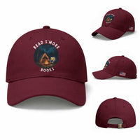 Camping Lover Baseball Cap Read Smore Books Funny Smores
