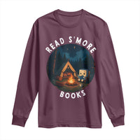 Camping Lover Long Sleeve Shirt Read Smore Books Funny Smores - Wonder Print Shop