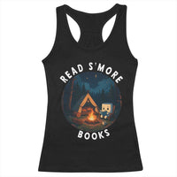 Camping Lover Racerback Tank Top Read Smore Books Funny Smores - Wonder Print Shop