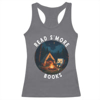 Camping Lover Racerback Tank Top Read Smore Books Funny Smores - Wonder Print Shop