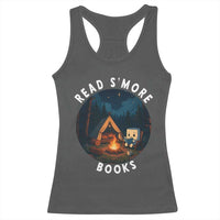 Camping Lover Racerback Tank Top Read Smore Books Funny Smores - Wonder Print Shop
