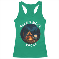 Camping Lover Racerback Tank Top Read Smore Books Funny Smores - Wonder Print Shop