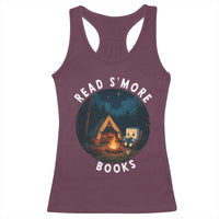 Camping Lover Racerback Tank Top Read Smore Books Funny Smores - Wonder Print Shop