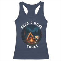 Camping Lover Racerback Tank Top Read Smore Books Funny Smores - Wonder Print Shop