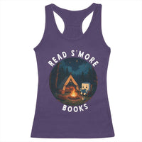 Camping Lover Racerback Tank Top Read Smore Books Funny Smores - Wonder Print Shop
