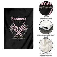 Baby Boomers Garden Flag The Badass Generation Before All You Sissies Were Born - Wonder Print Shop