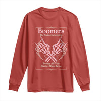 Baby Boomers Long Sleeve Shirt The Badass Generation Before All You Sissies Were Born - Wonder Print Shop