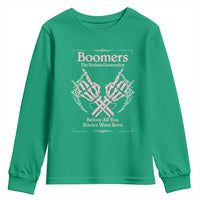 Baby Boomers Youth Sweatshirt The Badass Generation Before All You Sissies Were Born - Wonder Print Shop