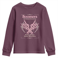 Baby Boomers Youth Sweatshirt The Badass Generation Before All You Sissies Were Born - Wonder Print Shop
