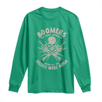 Baby Boomers Proud Long Sleeve Shirt The Badass Generation Before All You Sissies Were Born - Wonder Print Shop