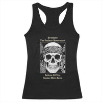 Baby Boomers Generation Racerback Tank Top Retro Badass Quote Gift - Wonder Print Shop