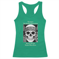 Baby Boomers Generation Racerback Tank Top Retro Badass Quote Gift - Wonder Print Shop