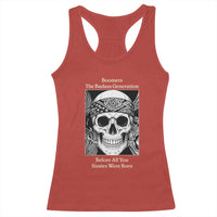 Baby Boomers Generation Racerback Tank Top Retro Badass Quote Gift - Wonder Print Shop